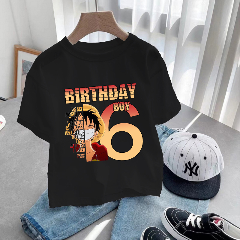 Summer Clothing Boys - Anime One Piece Boy Number T