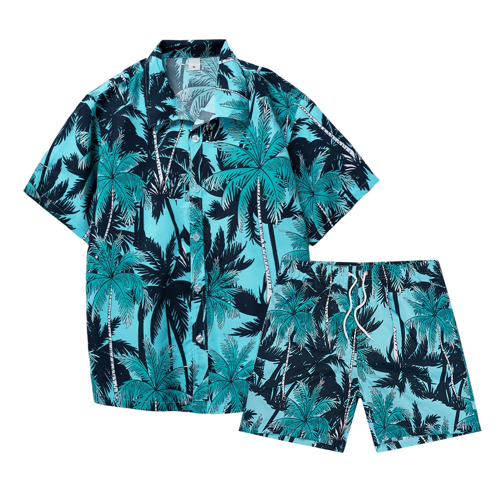 Summer Clothing Mens - Hawaiian Coconut Tree 3D Print Men