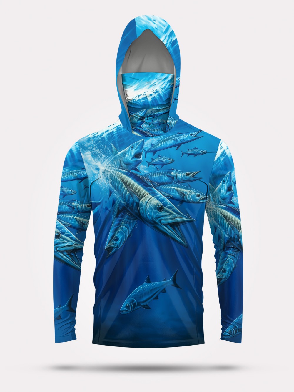 Summer Clothing Mens - Men's summer fashion fish school print