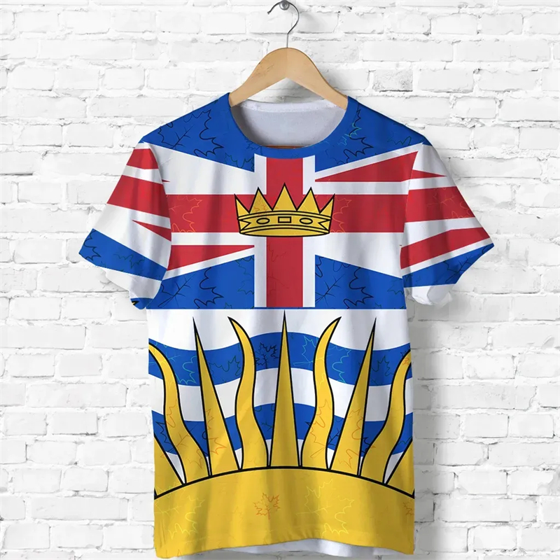 Summer Clothing Women Canada - Canada Day T-shirt Canadian Flag Emblem