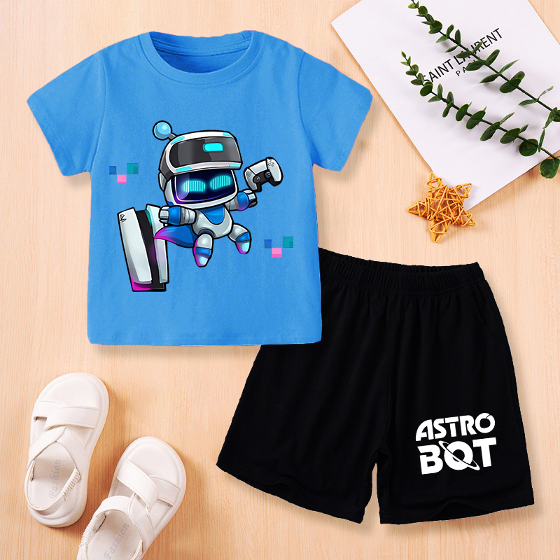 Summer Clothing For Baby Boy - Game Astrobots Clothes Set Astro Robot