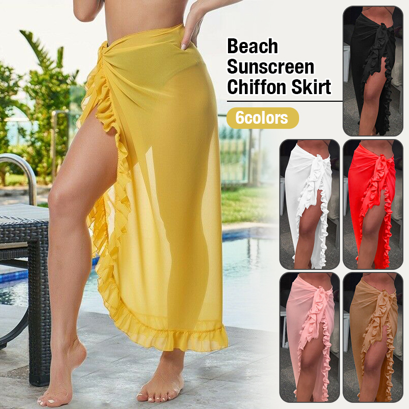 Sarong Pareo Wrap - Women Sexy Sheer Bikini Cover Up