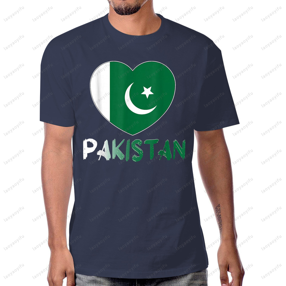 Pakistan Flag Heart Graphic Pr - Summer Clothing Pakistan incelemesi ve fiyatı