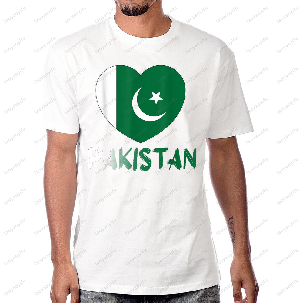 Pakistan Flag Heart Graphic Pr - Summer Clothing Pakistan incelemesi ve fiyatı