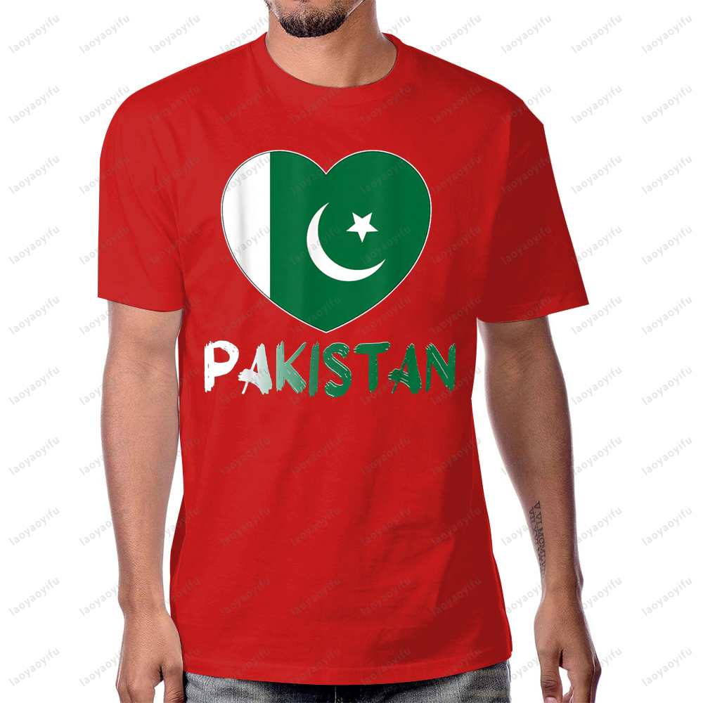 Pakistan Flag Heart Graphic Pr - Summer Clothing Pakistan incelemesi ve fiyatı
