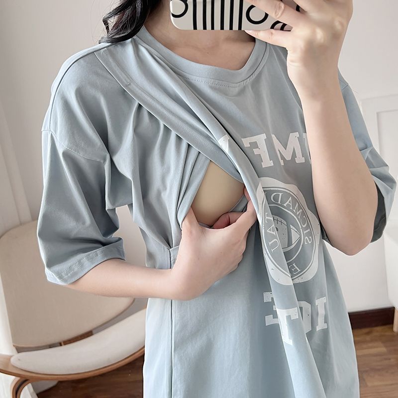 Nursing Dress Pregnant Breastf - Summer Clothing For Women incelemesi ve fiyatı