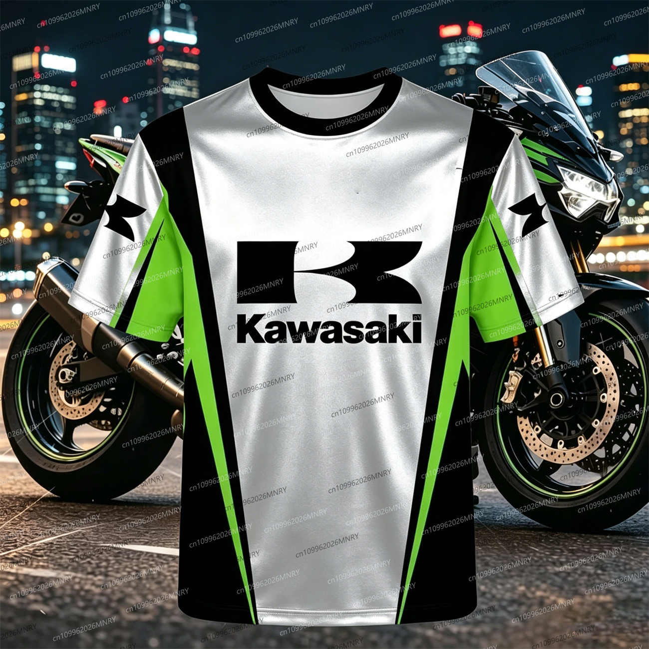 Men Oversized t-shirt Kawasaki - Summer Clothing Motorcycle incelemesi ve fiyatı