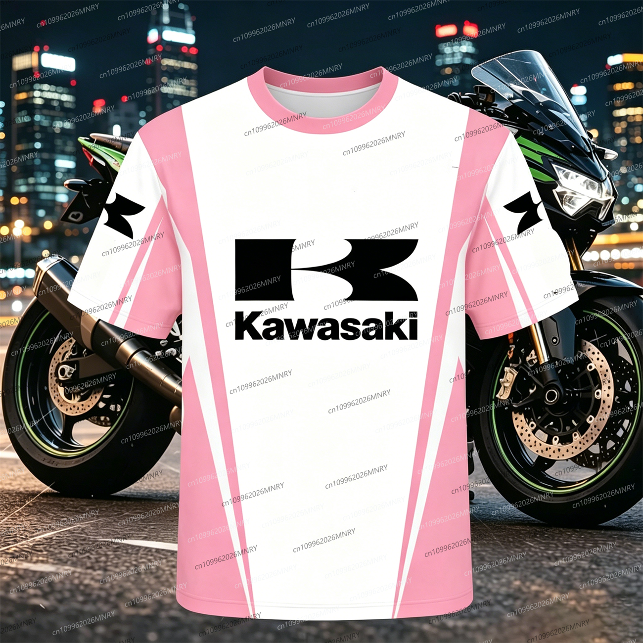 Men Oversized t-shirt Kawasaki - Summer Clothing Motorcycle incelemesi ve fiyatı