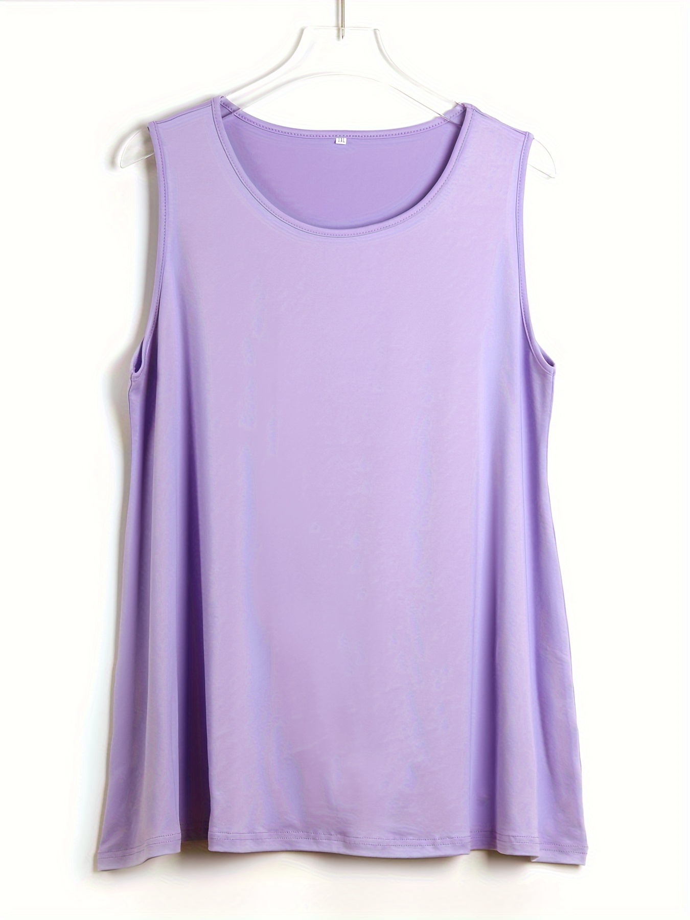 Plus Size Simple Solid Tank To - Summer Upf Clothing incelemesi ve fiyatı