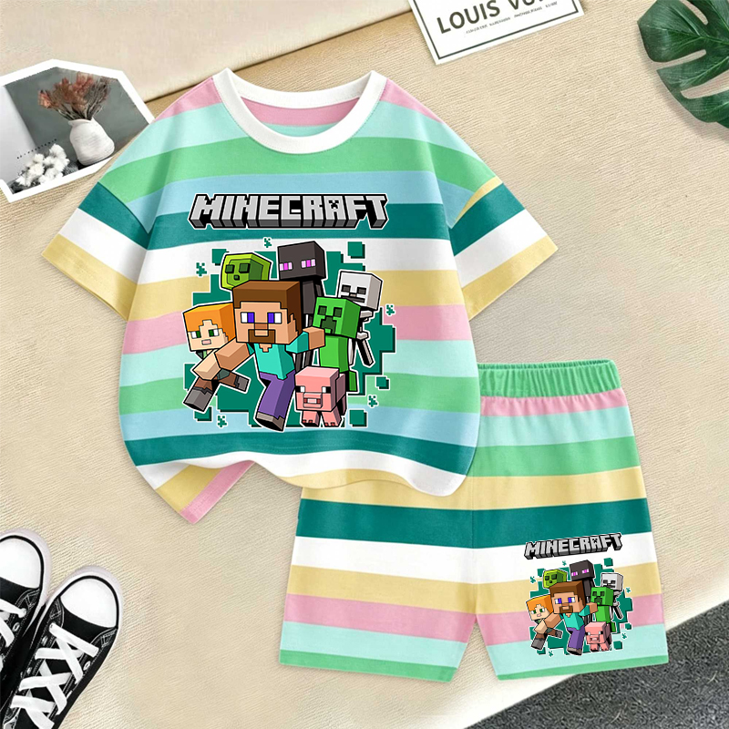 Minecrafted Girl boy Summer T  - Summer Clothing For Baby Boy incelemesi ve fiyatı