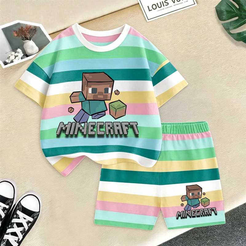 Minecrafted Girl boy Summer T  - Summer Clothing For Baby Boy incelemesi ve fiyatı