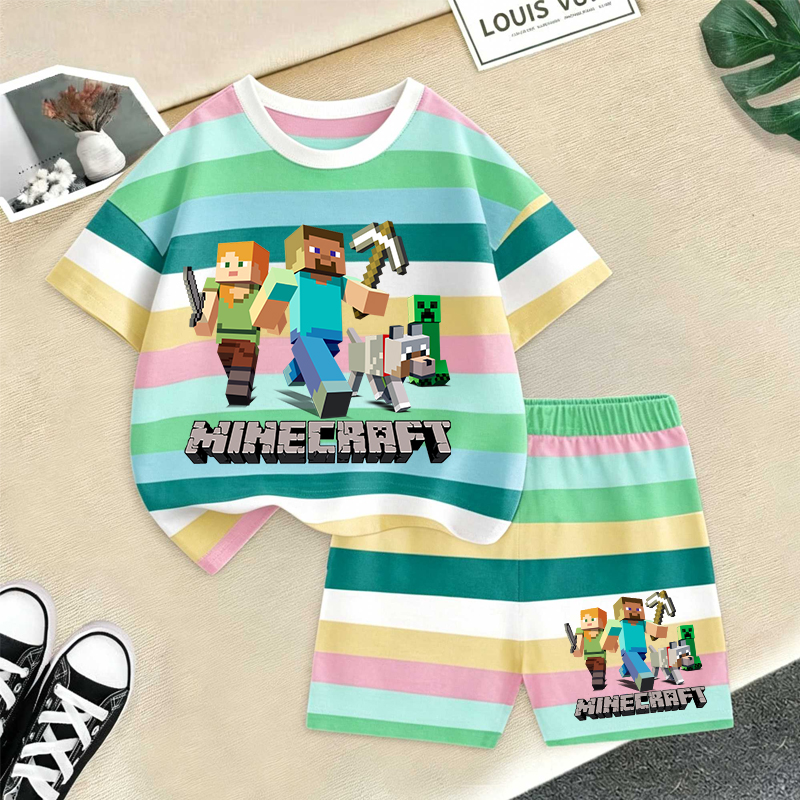 Minecrafted Girl boy Summer T  - Summer Clothing For Baby Boy incelemesi ve fiyatı