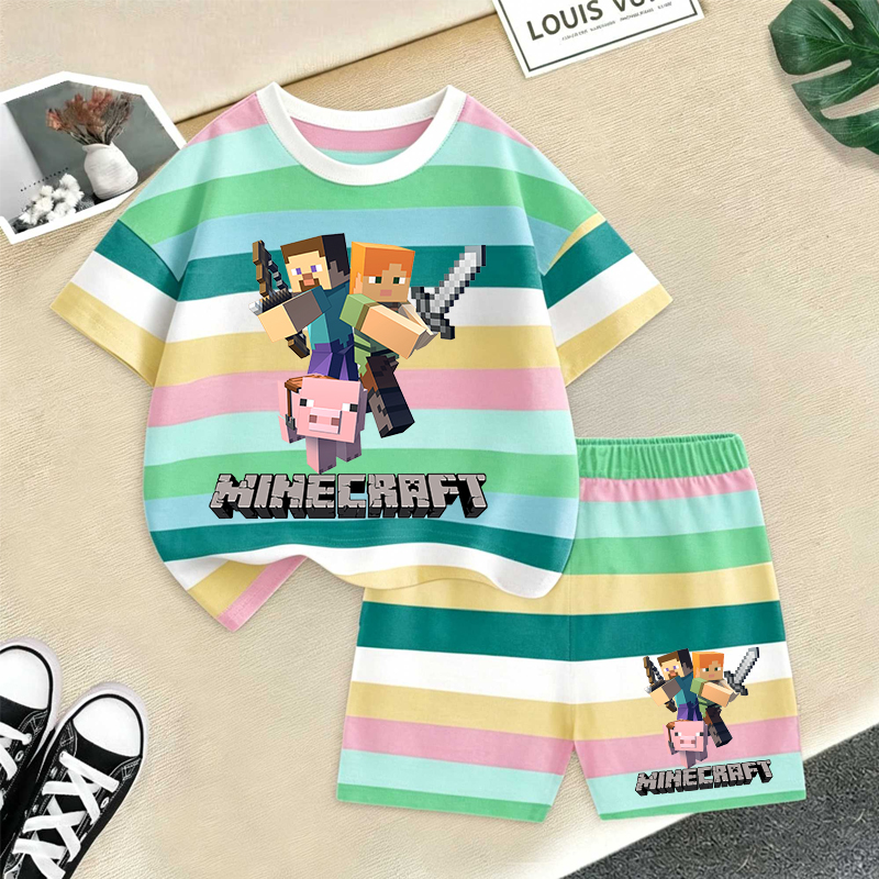 Minecrafted Girl boy Summer T  - Summer Clothing For Baby Boy incelemesi ve fiyatı