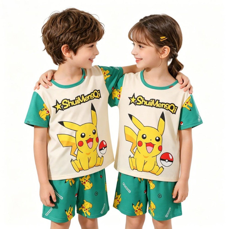 Matching Outfits Pokemon Pikac - Summer Clothing For Baby Boy incelemesi ve fiyatı