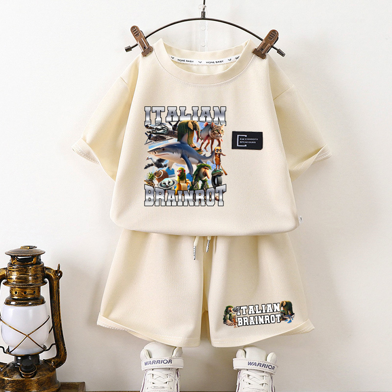Italian Brainrot Children Hot  - Summer Clothing For Baby Boy incelemesi ve fiyatı