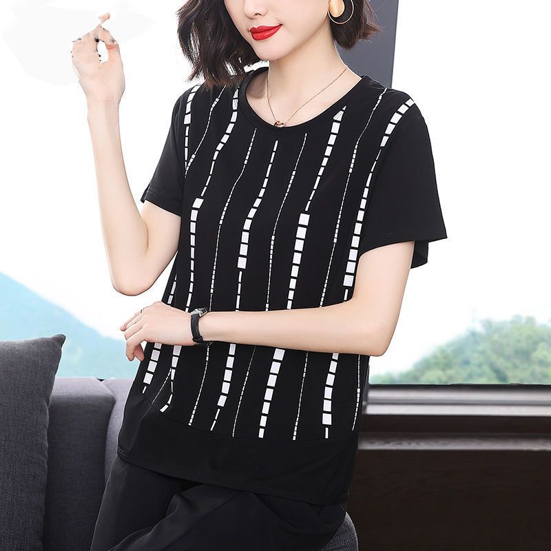 Leisure Elegant Fashion Round  - Summer Clothing For 60 Year Old Woman incelemesi ve fiyatı