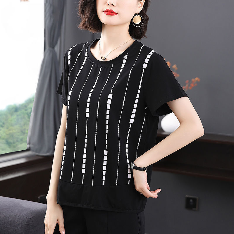 Leisure Elegant Fashion Round  - Summer Clothing For 60 Year Old Woman incelemesi ve fiyatı