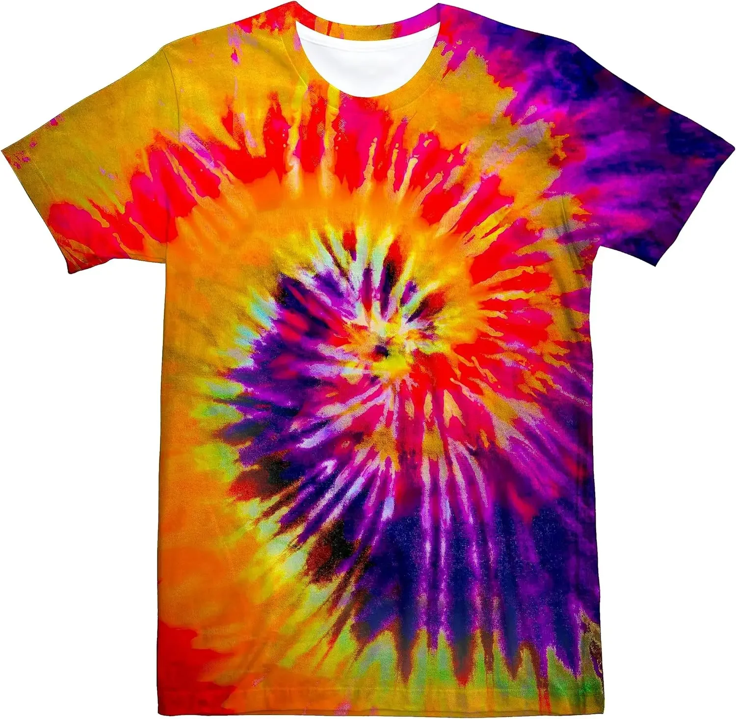 Unisex Retro Tie Dye t shirt f - Summer Clothing For 60 Year Old Woman incelemesi ve fiyatı