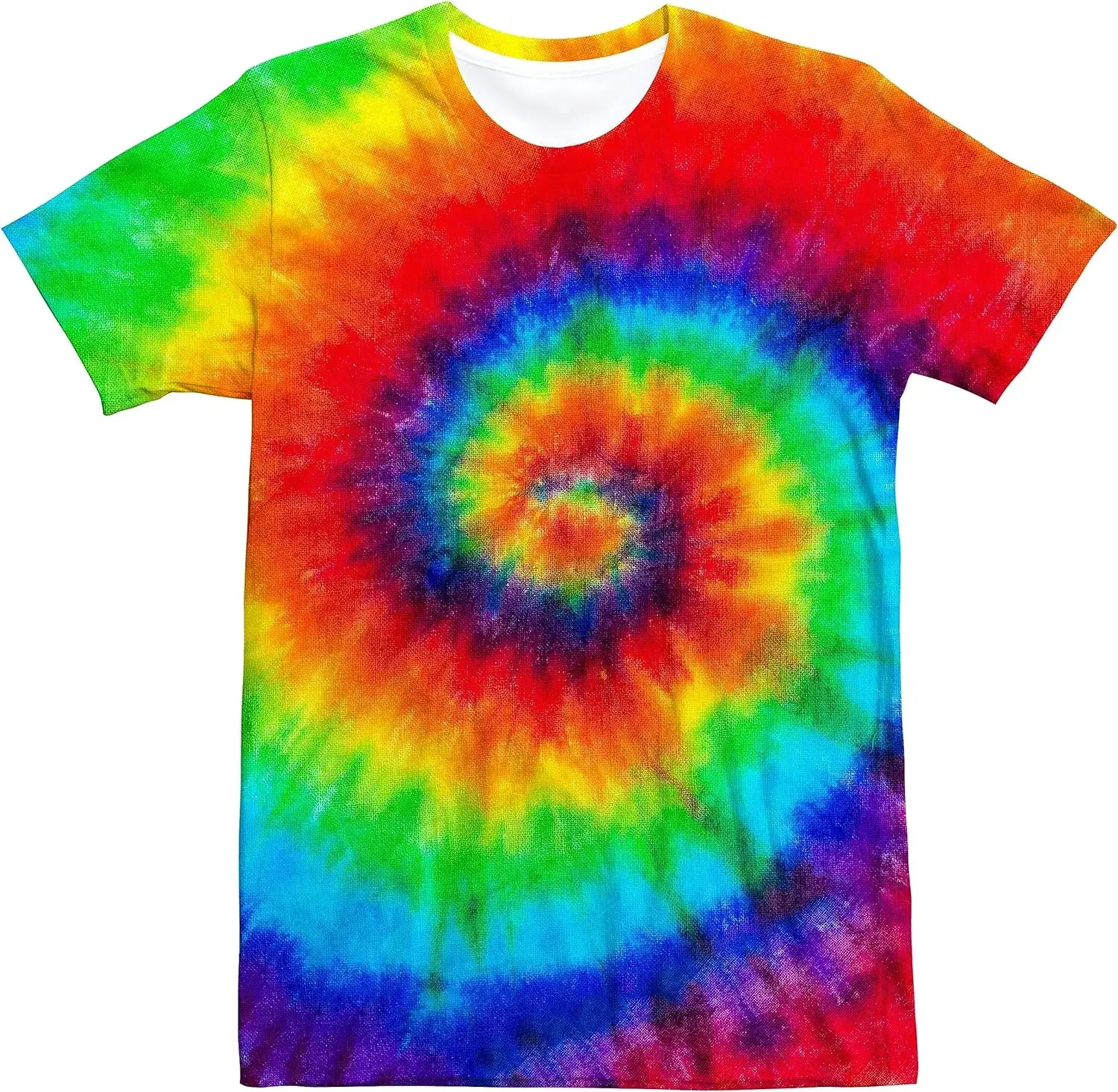 Unisex Retro Tie Dye t shirt f - Summer Clothing For 60 Year Old Woman incelemesi ve fiyatı
