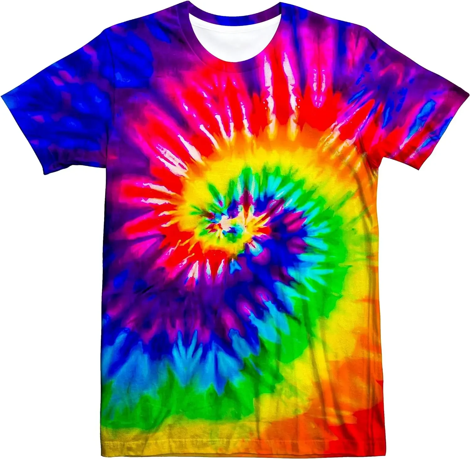 Unisex Retro Tie Dye t shirt f - Summer Clothing For 60 Year Old Woman incelemesi ve fiyatı