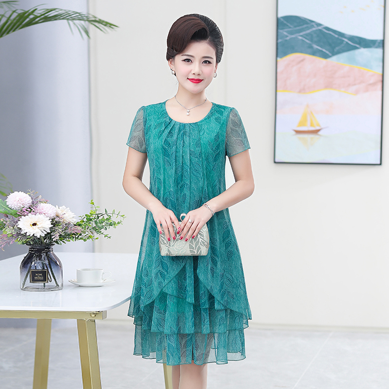 Summer  Dress NEW Casual Short - Summer Clothing For 60 Year Old Woman incelemesi ve fiyatı