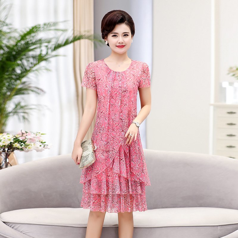 Summer  Dress NEW Casual Short - Summer Clothing For 60 Year Old Woman incelemesi ve fiyatı