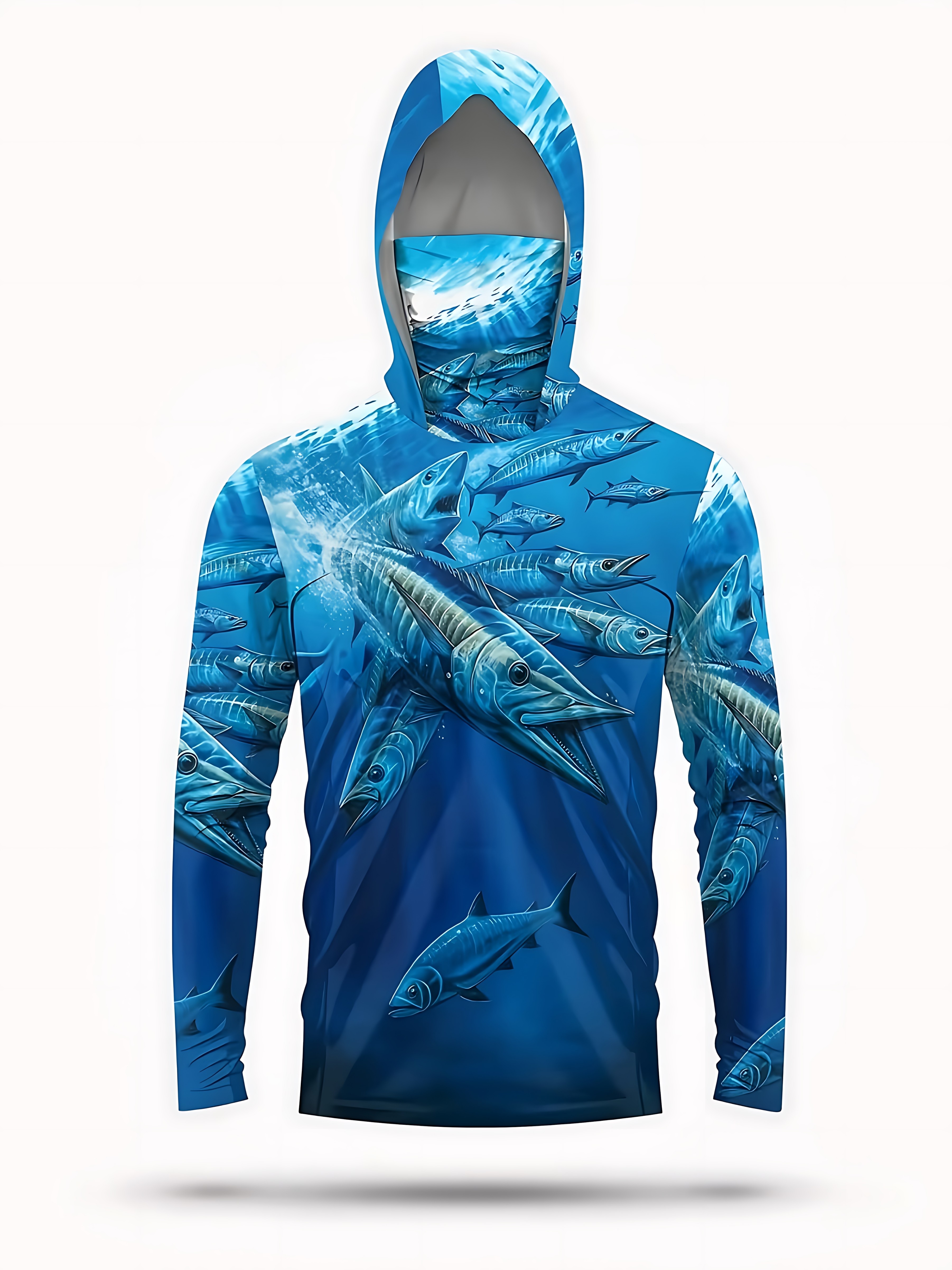Fishing Shirt Hooded Men Fishi - Summer Clothing Mens incelemesi ve fiyatı