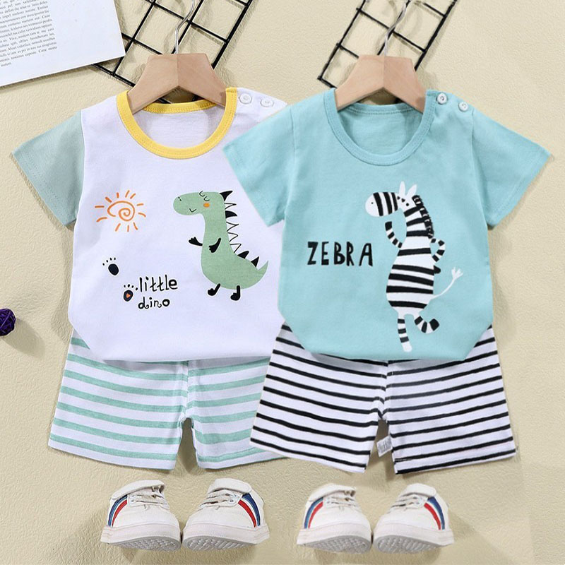Cotton Tees+Shorts 2-piece Tra - Summer Clothing For Baby Boy incelemesi ve fiyatı