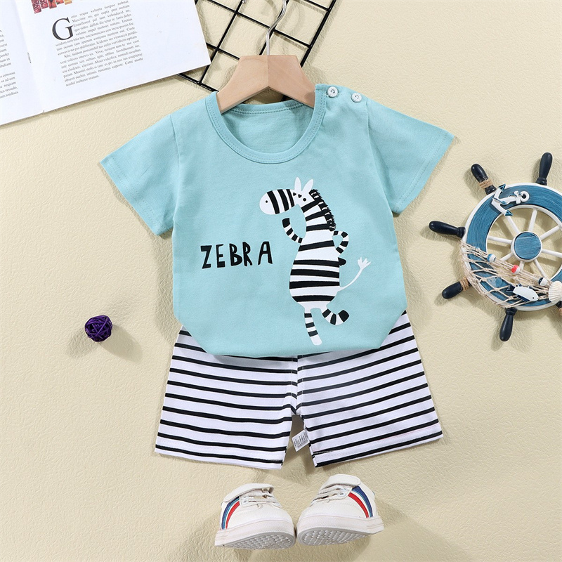 Cotton Tees+Shorts 2-piece Tra - Summer Clothing For Baby Boy incelemesi ve fiyatı