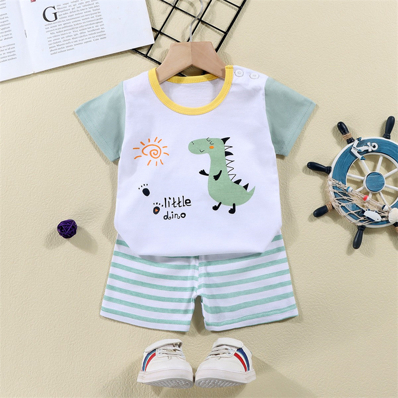 Cotton Tees+Shorts 2-piece Tra - Summer Clothing For Baby Boy incelemesi ve fiyatı