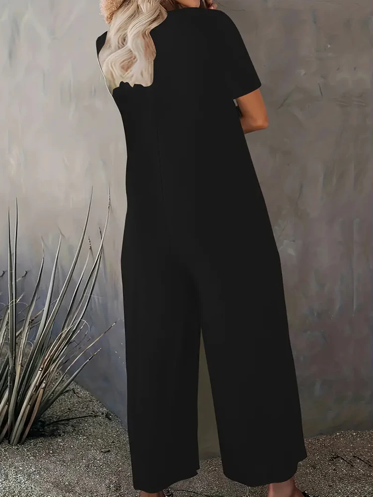Summer Chic Solid Casual Pocke - Summer Clothing For 60 Year Old Woman incelemesi ve fiyatı