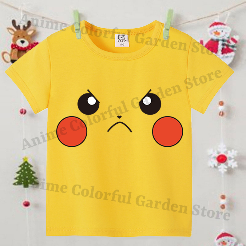 Pokemons Yellow Cute Short-sle - Summer Clothing Boys incelemesi ve fiyatı