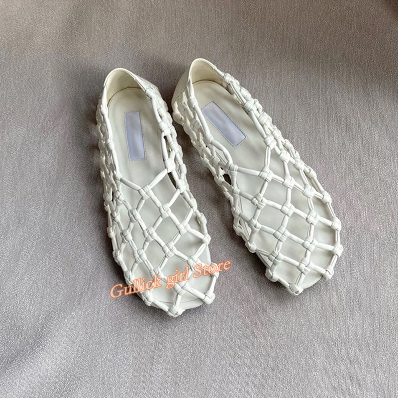 French Woven Mesh Hollow flat  - Summer Clothing Petite incelemesi ve fiyatı