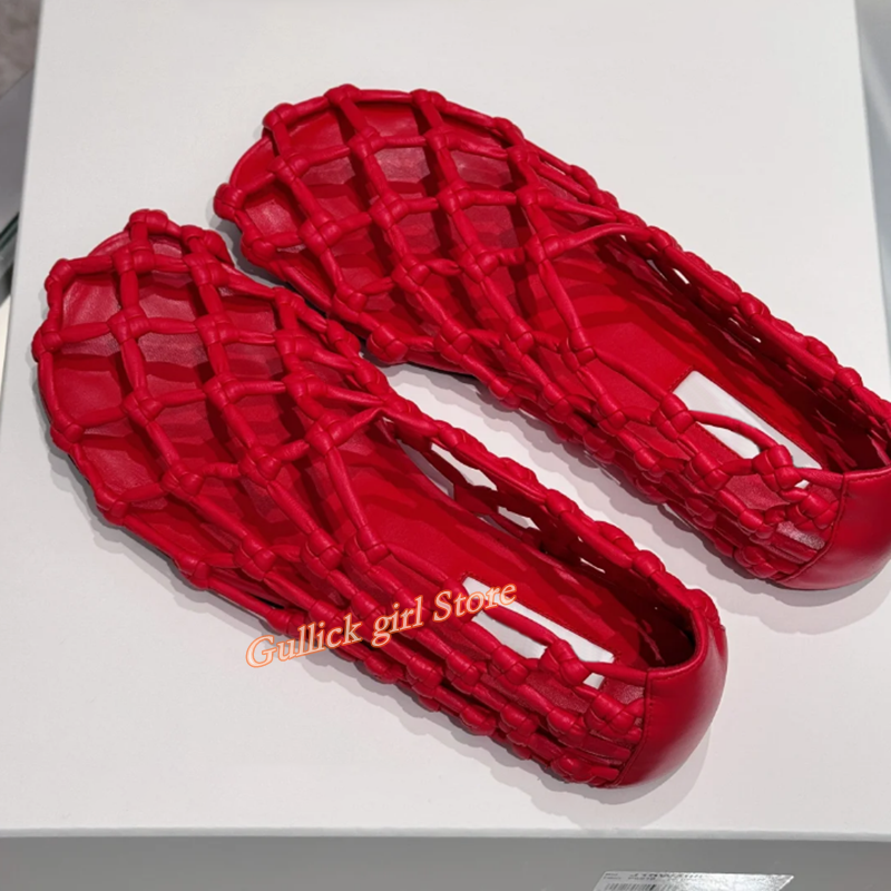 French Woven Mesh Hollow flat  - Summer Clothing Petite incelemesi ve fiyatı
