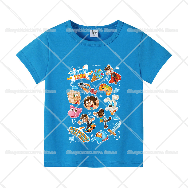 Wojans Team T-shirt Anime Roun - Summer Clothing Boys incelemesi ve fiyatı