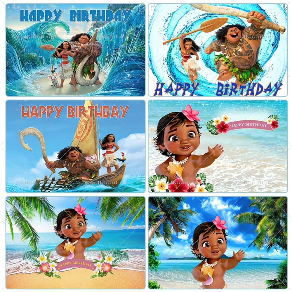 Baby Moana Theme Summer Birthd - Summer Clothing For Baby Boy incelemesi ve fiyatı