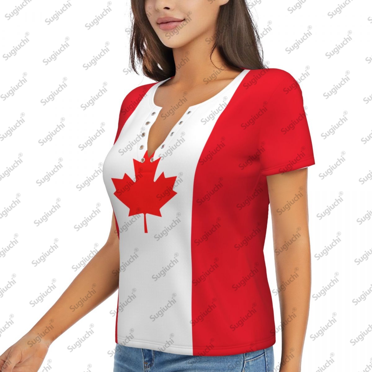 2025 Canada Flag Sexy Deep V N - Summer Clothing Women Canada incelemesi ve fiyatı
