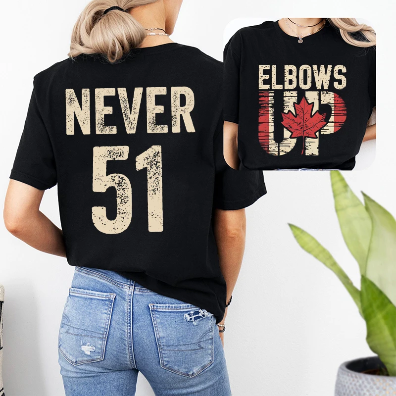 Retro Elbows Up Never 51 Canad - Summer Clothing Women Canada incelemesi ve fiyatı