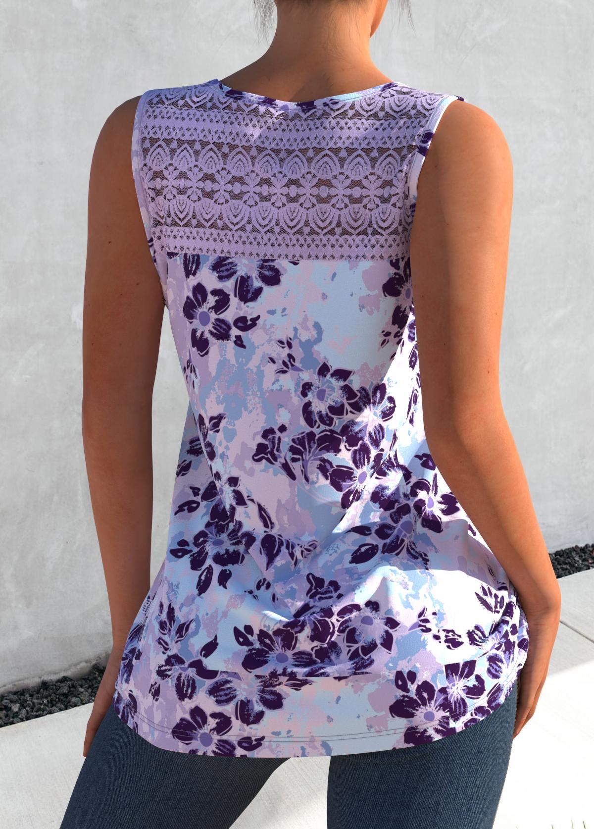 Plus Size Cross Strap Floral P - Summer Upf Clothing incelemesi ve fiyatı