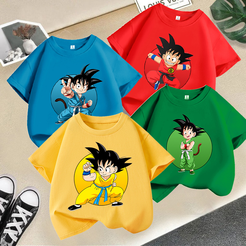 Dragon Ball Goku T-shirt Child - Summer Clothing Boys incelemesi ve fiyatı