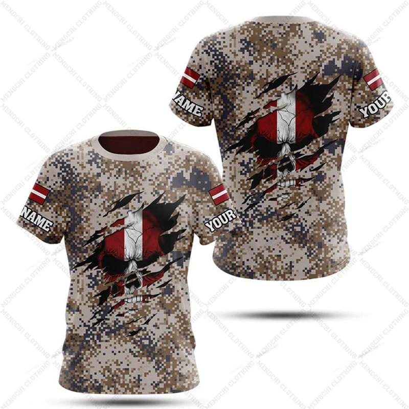 Custom Name Latvia Camouflage  - Summer Clothing Boys incelemesi ve fiyatı