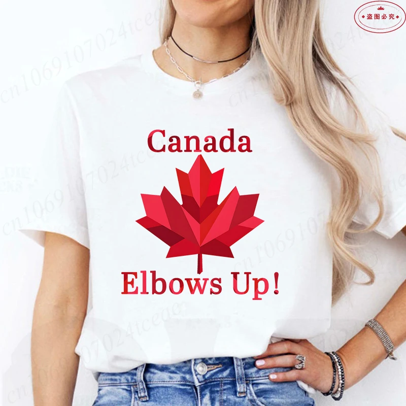 Elbows Up Canada Women T-shirt - Summer Clothing Women Canada incelemesi ve fiyatı