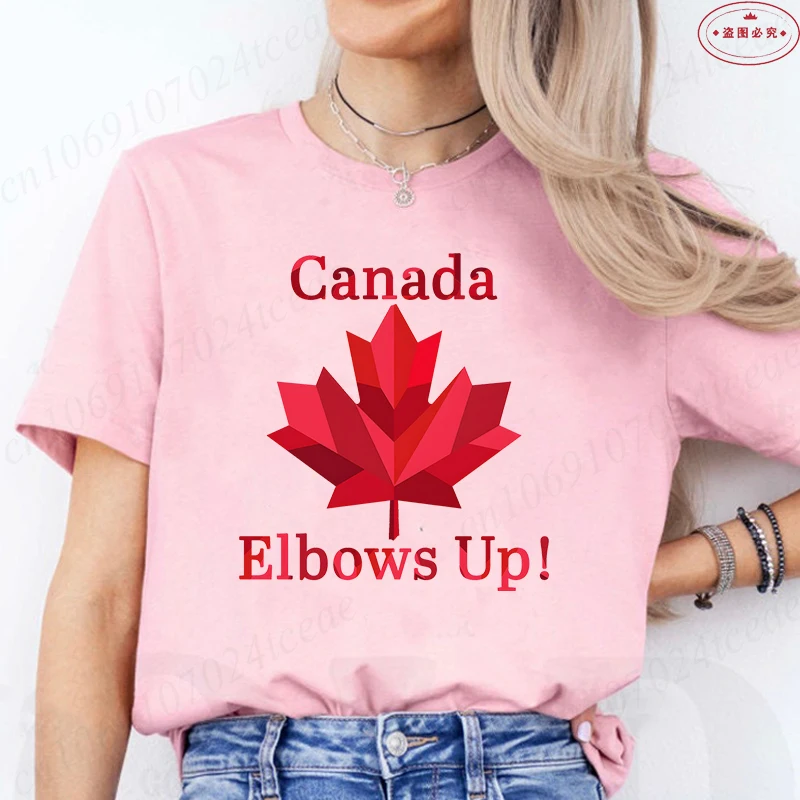 Elbows Up Canada Women T-shirt - Summer Clothing Women Canada incelemesi ve fiyatı