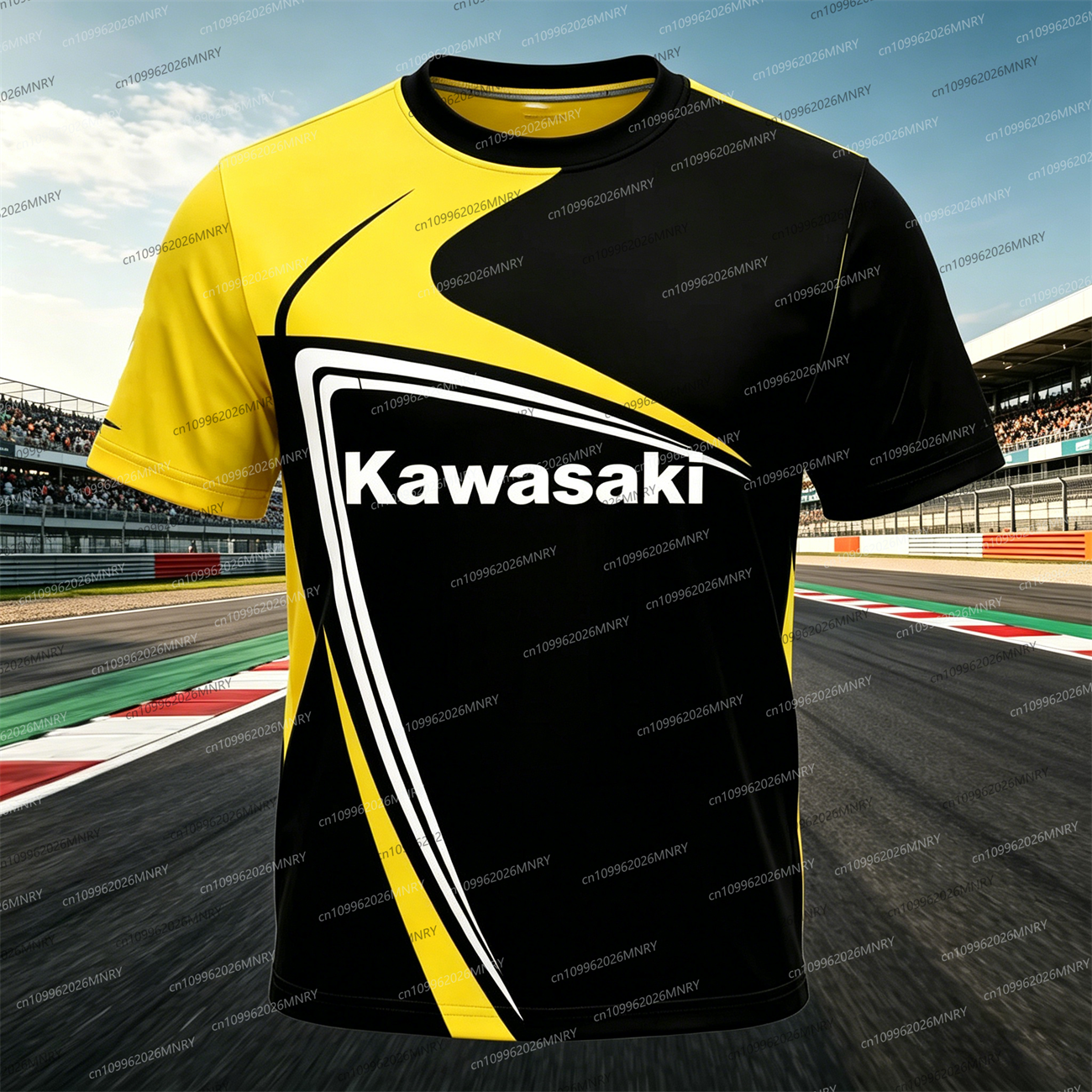 Men t-shirt top Kawasaki Motor - Summer Clothing Motorcycle incelemesi ve fiyatı
