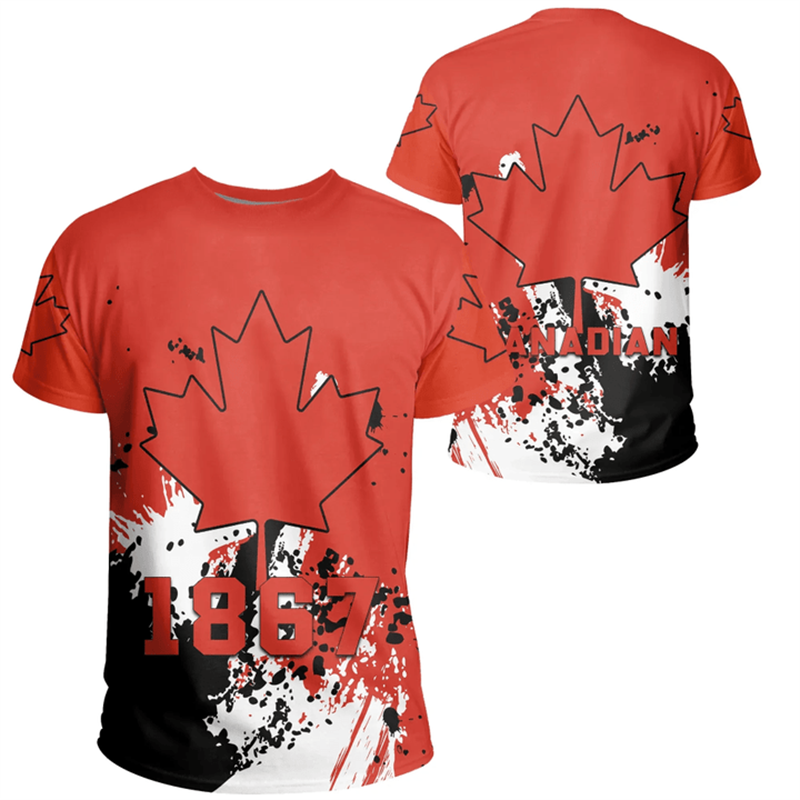 Canada Day T-shirt Canadian Fl - Summer Clothing Women Canada incelemesi ve fiyatı