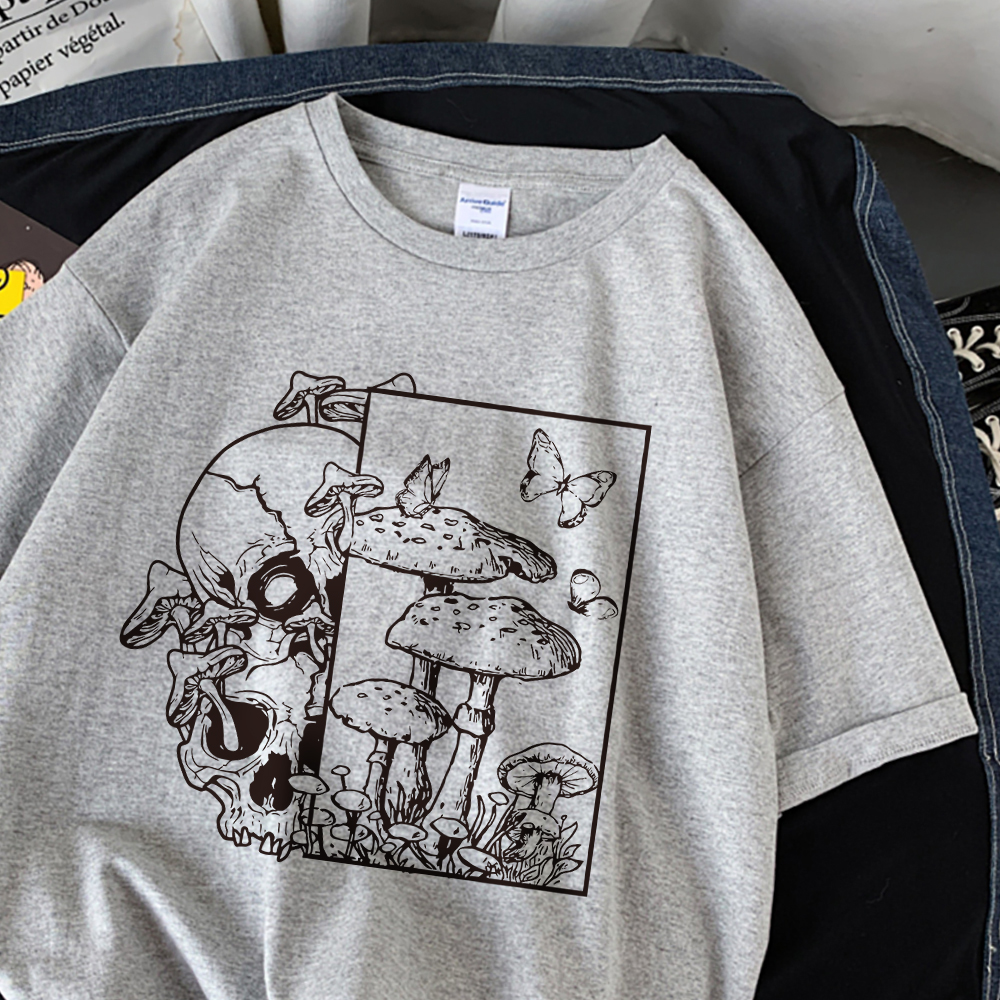 Skeleton And Mushroom Scenery  - Summer Clothing Essentials Women incelemesi ve fiyatı