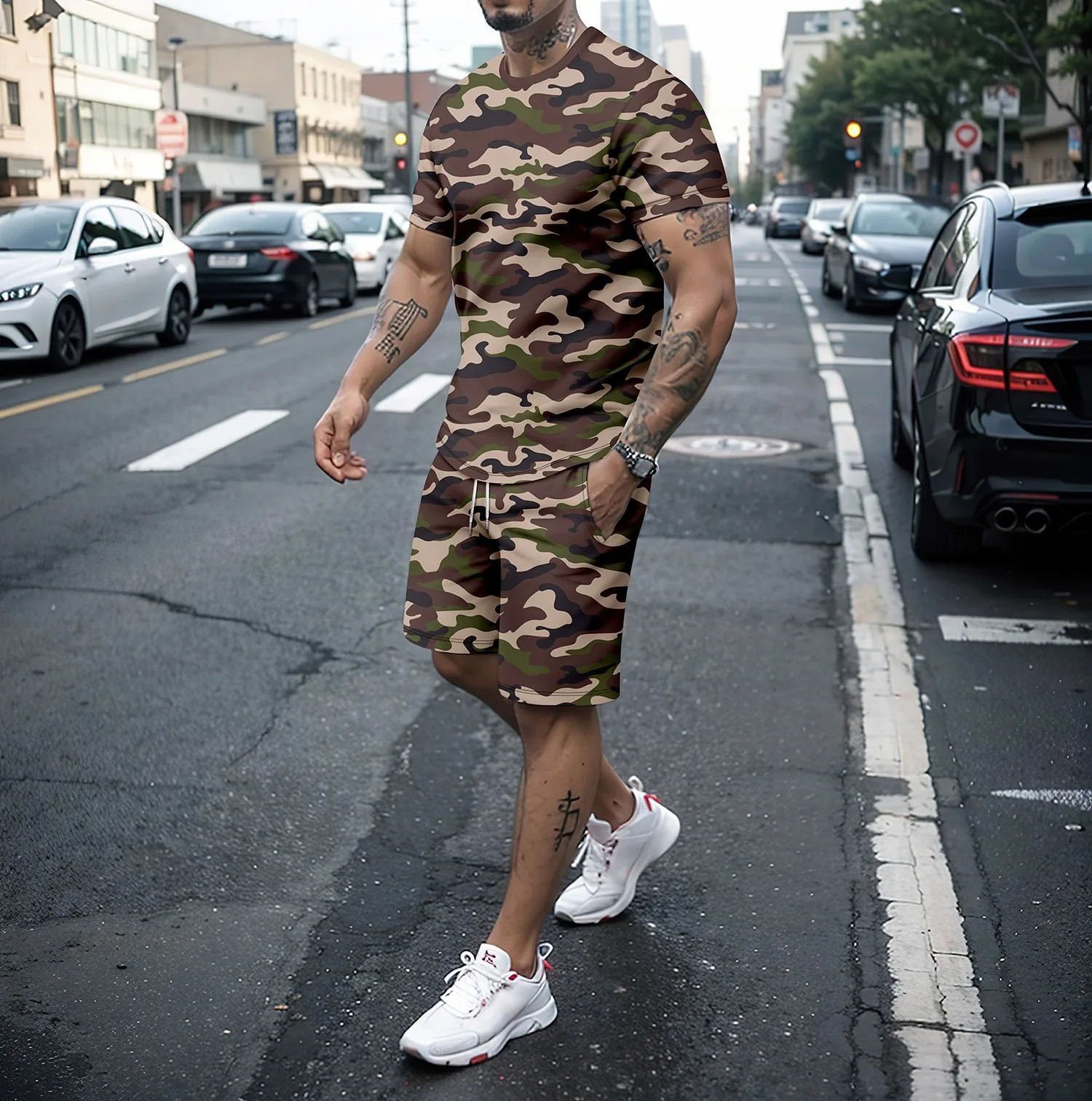 Camouflage Outdoor Tracksuits  - Summer Clothing For Women incelemesi ve fiyatı