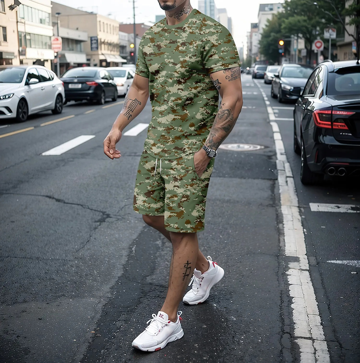 Camouflage Outdoor Tracksuits  - Summer Clothing For Women incelemesi ve fiyatı