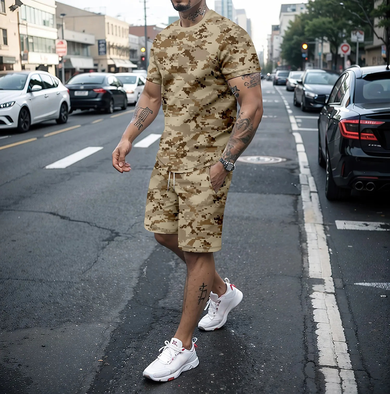 Camouflage Outdoor Tracksuits  - Summer Clothing For Women incelemesi ve fiyatı
