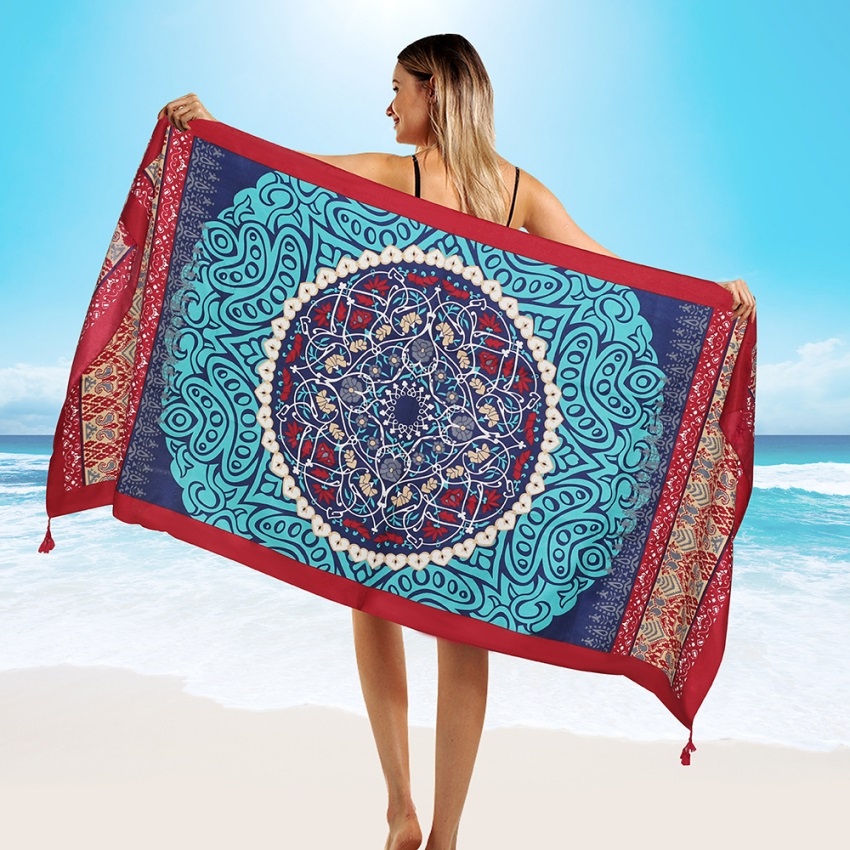 2018 New 90x180cm Twill cotton - Sarong Pareo Wrap incelemesi ve fiyatı